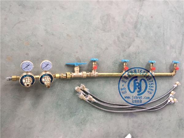 4瓶組單側(cè)黃銅氣體匯流排