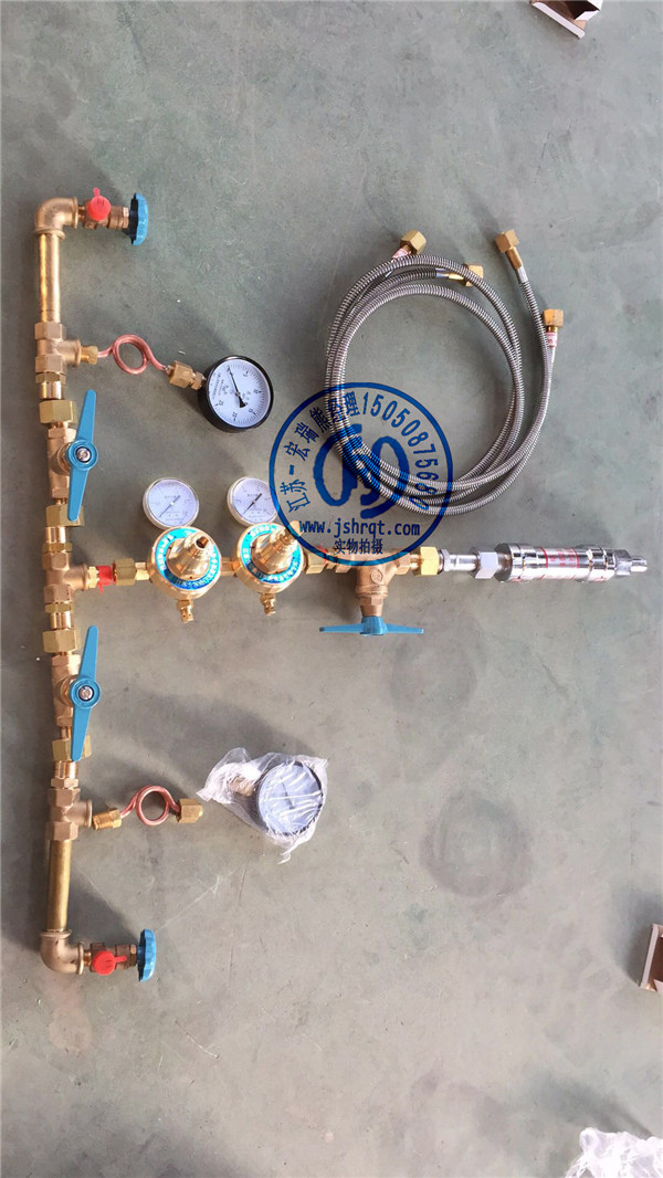 1X1瓶組雙側(cè)單路氫氣匯流排