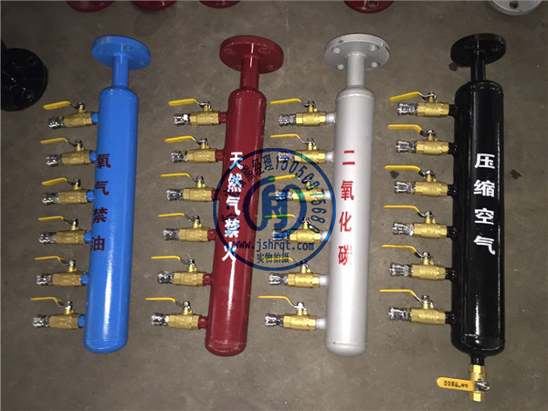 6接頭氧氣氬氣天然氣空氣分氣包